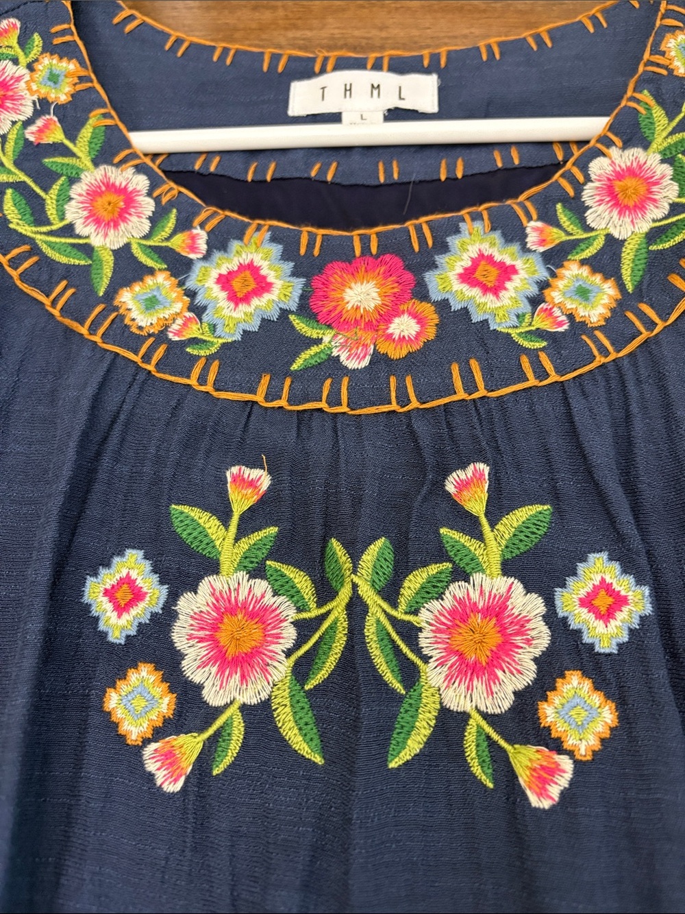 THML Embroidered Floral Sleeveless Mini Dress - Picture 7 of 7